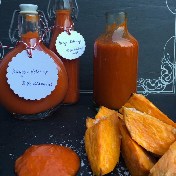 Mango-Ketchup mit Süßkartoffelwedges | Die Kücheninsel